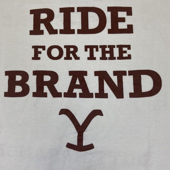 Yellowstone Dutton Ranch Long Sleeve T Shirt Size XL White - Picture 9 of 10